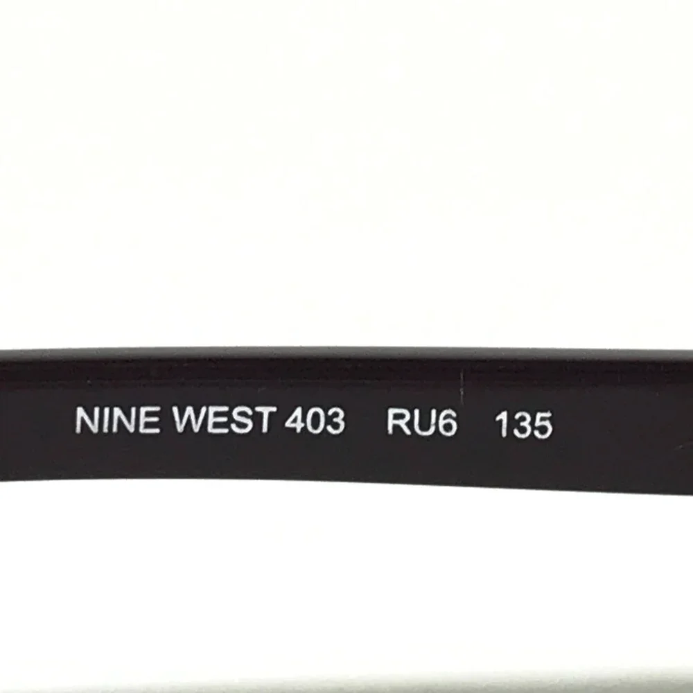 Nine West Eyeglasses Frames 403 RU6 Purple Rectangular Half Rim 52-17-135